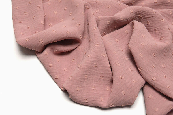 Dobby American Crêpe Carlijn Vieux Rose