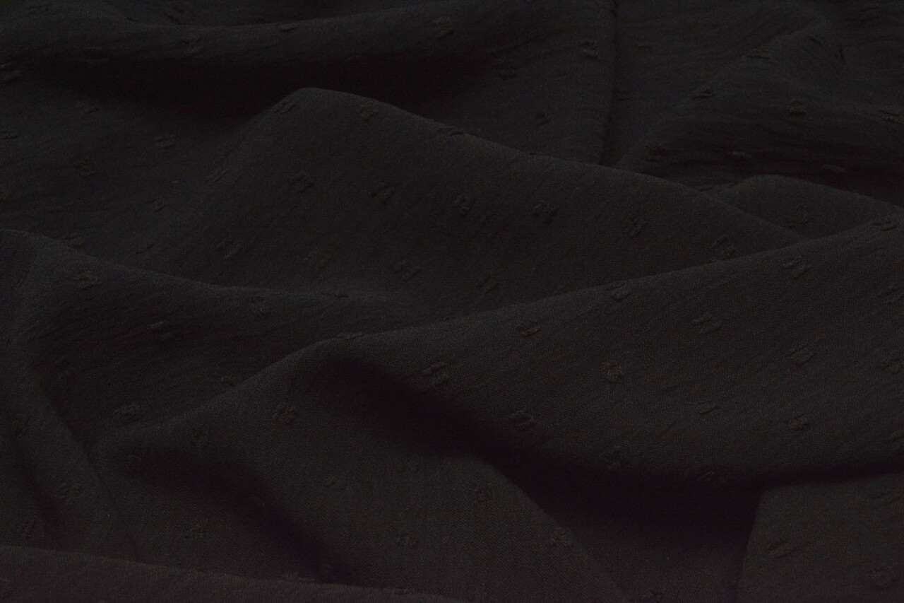 Dobby American Crêpe Carlijn Black Dobby American Crêpe Carlijn Black