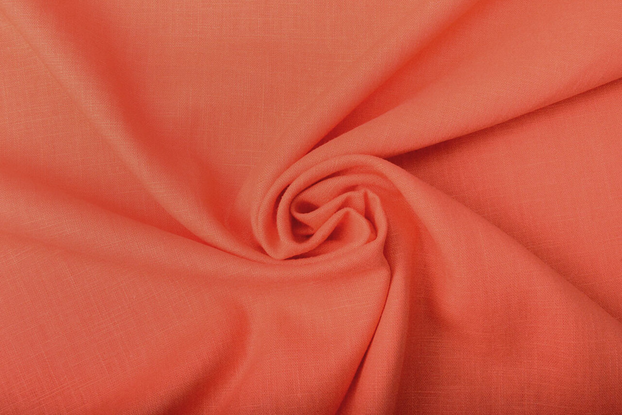 Oeko-Tex®  Washed Linen Coral