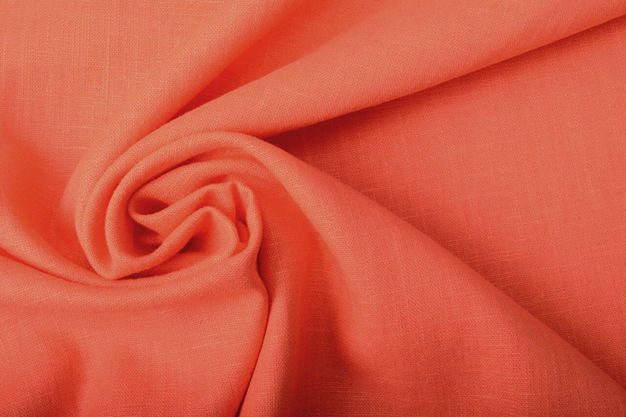 Oeko-Tex®  Washed Linen Coral