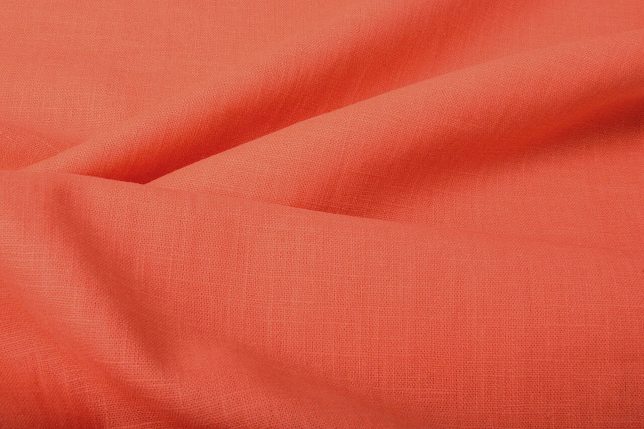 Oeko-Tex®  Gewaschenes Leinen Koralle Oeko-Tex®  Gewaschenes Leinen Koralle