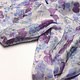 Crinkle Satin Printed Aisha Flowers Purple