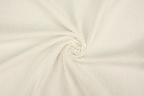 Oeko-Tex® Coton Double Gaze Tissu Crème Oeko-Tex® Coton Double Gaze Tissu Crème