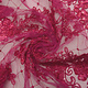 Mesh Embroidered  Sequins Quenya Fuchsia