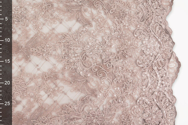 Mesh Embroidered  Sequins Quenya Old Lilac