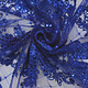 Mesh Embroidered  Sequins Quenya Royal Blue