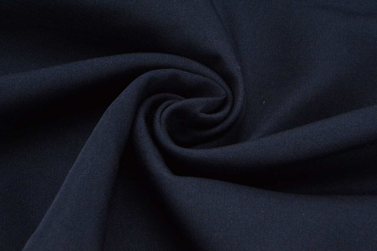 2-Way Crepe Stretch Police Blue