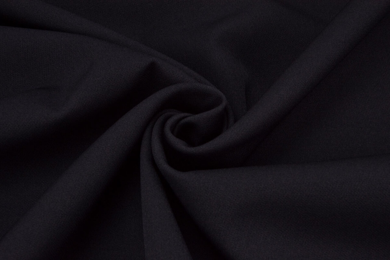 2-Way Crepe Stretch Marine Blauw