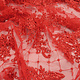 Netz Bestickt Pailletten Quenya Rot