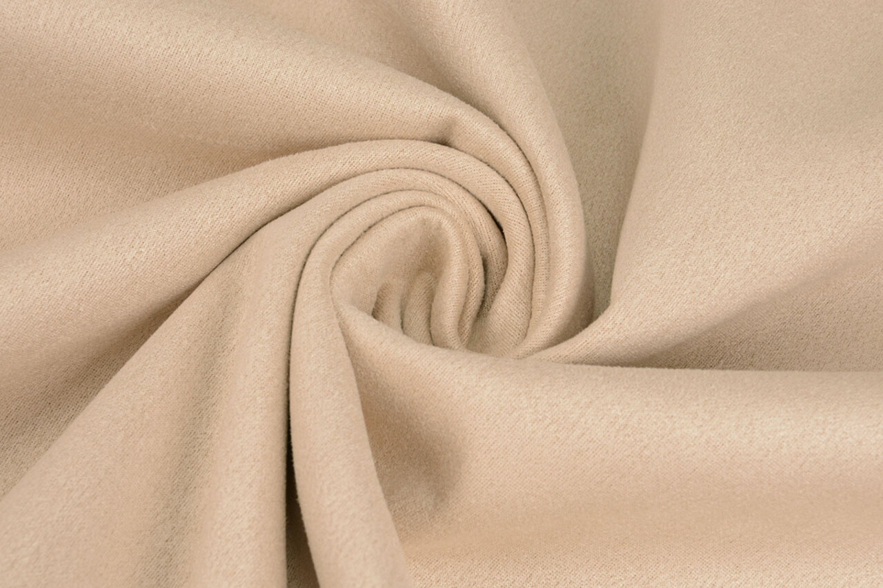 Leggero Scuba Scamosciato Chiaro Beige Leggero Scuba Scamosciato Chiaro Beige