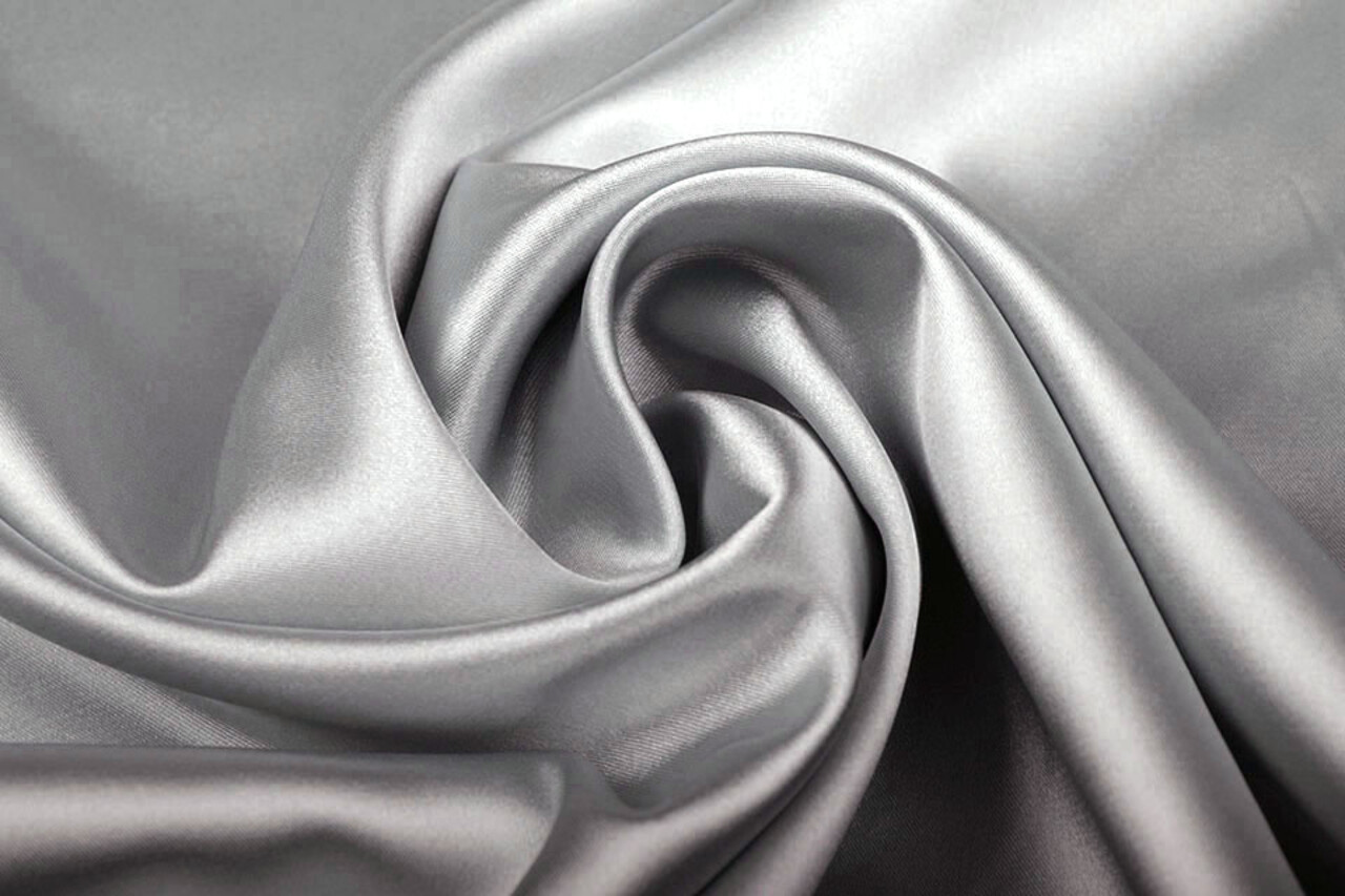 Stretch Satin Gris Clair Stretch Satin Gris Clair