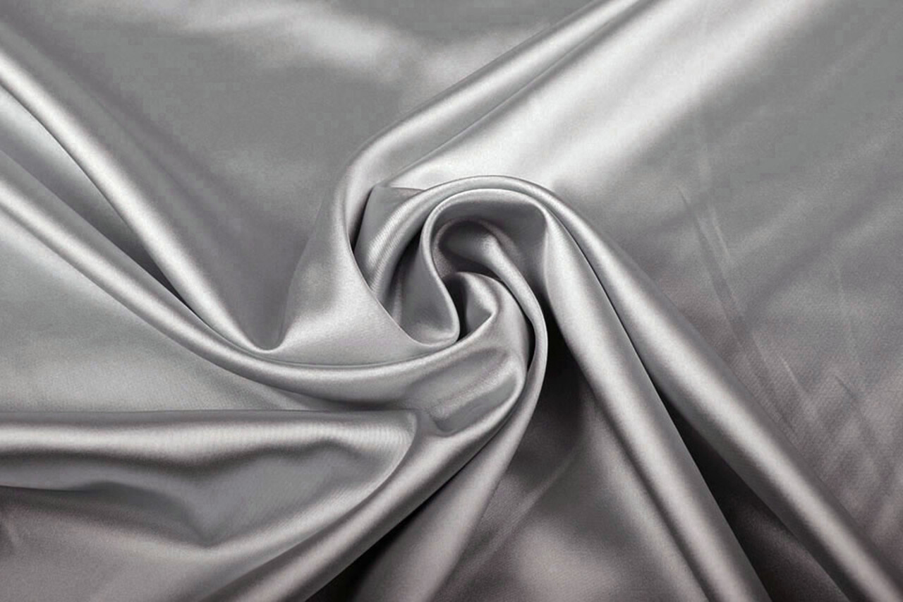 Satén Elástico Gris Claro Satén Elástico Gris Claro
