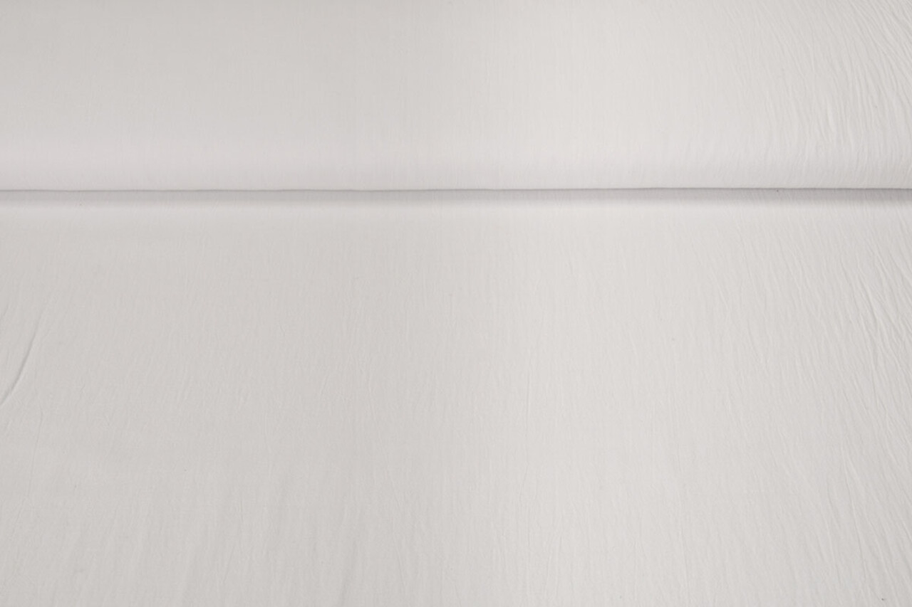 Oeko-Tex®  100% Gewassen Katoen Voile Wit