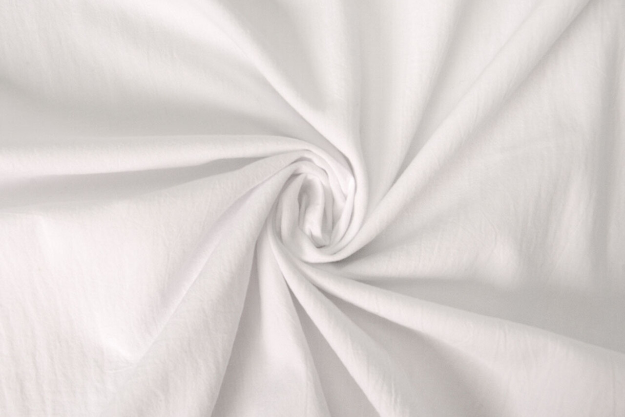 Oeko-Tex®  100% Washed Cotton Voile White