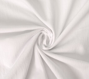 Oeko-Tex®  100% Gewassen Katoen Voile Wit Oeko-Tex®  100% Gewassen Katoen Voile Wit