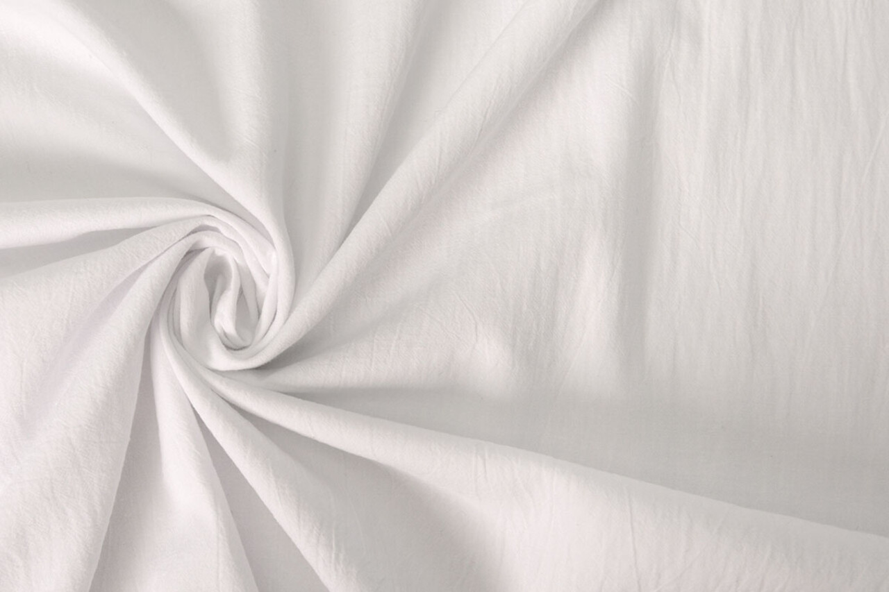 Oeko-Tex®  100% Washed Cotton Voile White