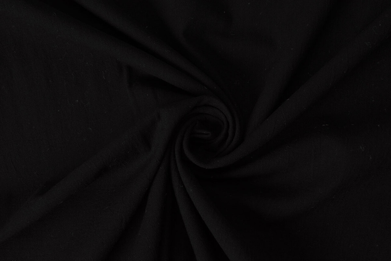 Oeko-Tex®  100% Washed Cotton Voile Black