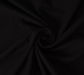 Oeko-Tex®  100% Gewaschene Baumwolle Voile Schwarz Oeko-Tex®  100% Gewaschene Baumwolle Voile Schwarz