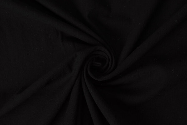 Oeko-Tex® 100% Lavato Cotone Voile Nero Oeko-Tex® 100% Lavato Cotone Voile Nero