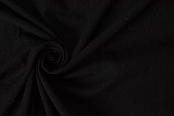 Oeko-Tex® 100% Lavado Algodón Voile Negro Oeko-Tex® 100% Lavado Algodón Voile Negro