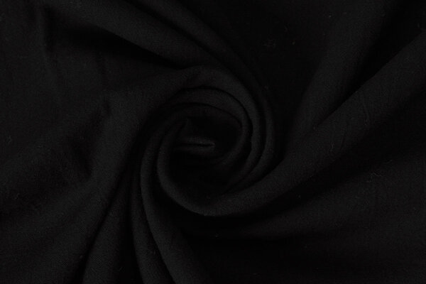 Oeko-Tex® 100% Lavado Algodón Voile Negro Oeko-Tex® 100% Lavado Algodón Voile Negro