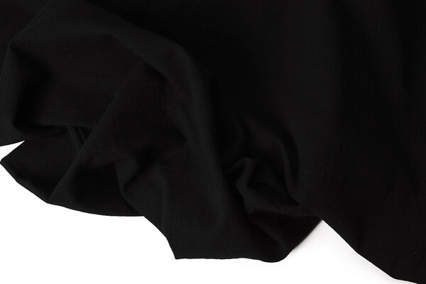 Oeko-Tex®  100% Gewaschene Baumwolle Voile Schwarz Oeko-Tex®  100% Gewaschene Baumwolle Voile Schwarz