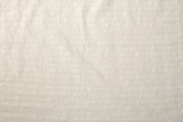 Broderie Anglaise Coton Eva Crème Broderie Anglaise Coton Eva Crème