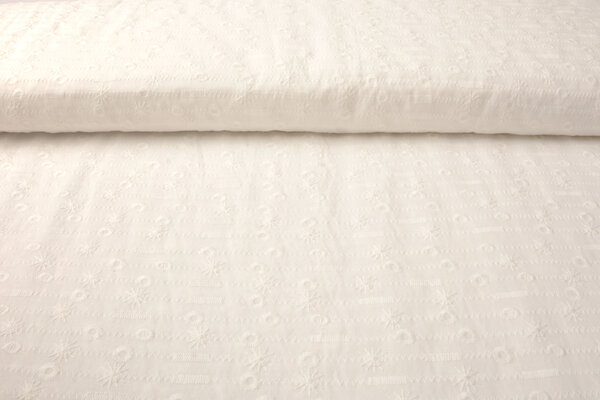 Stickerei Baumwoll Eva Creme Stickerei Baumwoll Eva Creme