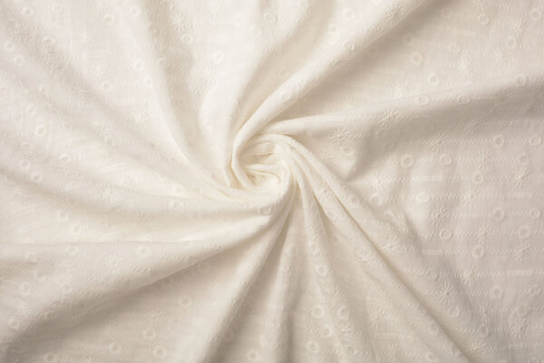 Broderie Katoen Eva Creme