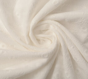Embroidery Cotton Eva Creme