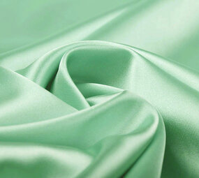 Stretch Satijn Mint Groen