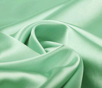 Stretch Satin Mint Green