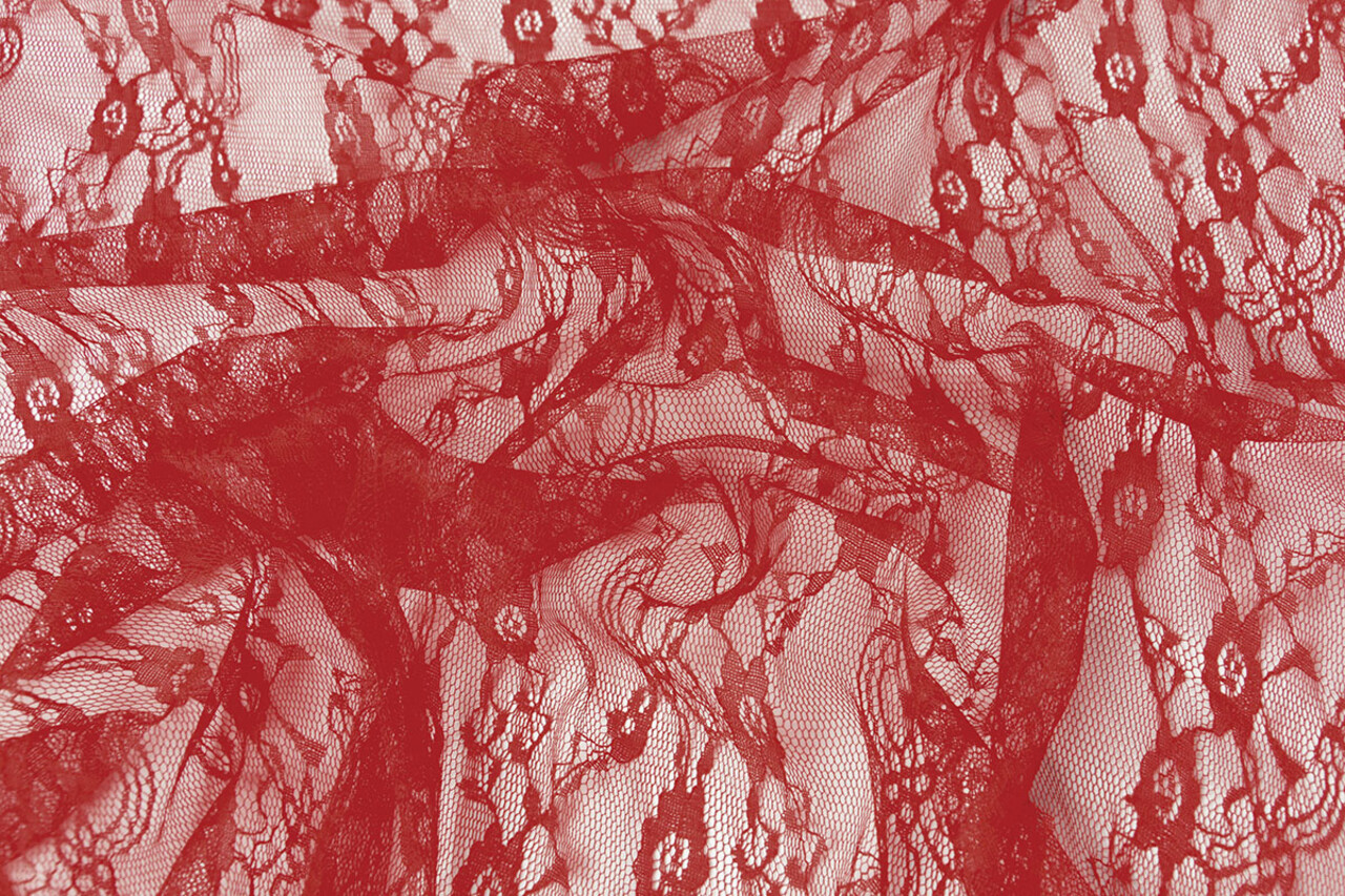 Spitzenstoff Danique Rot Spitzenstoff Danique Rot