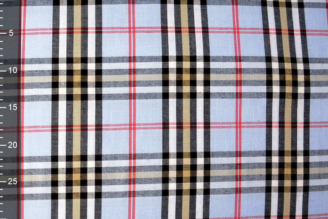 Tartan Ruit Jeans Blauw