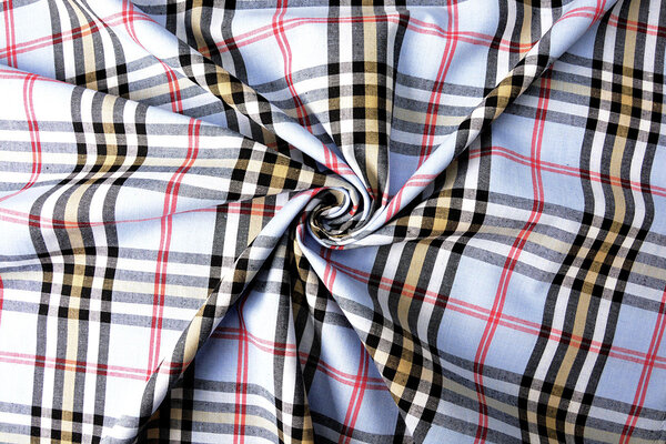 Tartan Check Jeans Blue