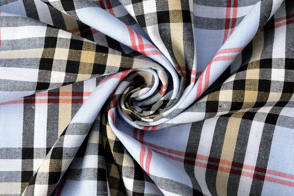 Tartan Ruit Jeans Blauw