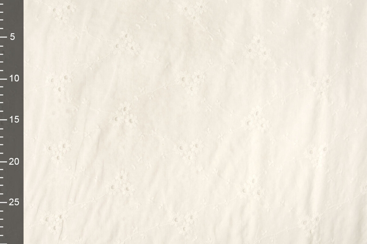 Stickerei Baumwolle Melanie Creme