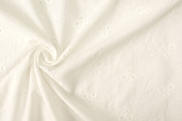 Broderie Anglaise Coton Melanie Crème Broderie Anglaise Coton Melanie Crème