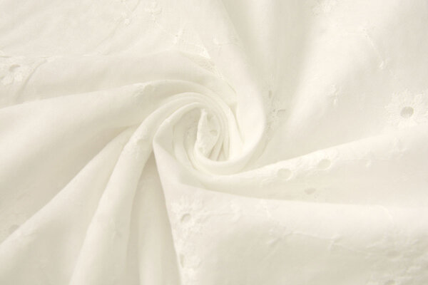 Stickerei Baumwolle Melanie Creme