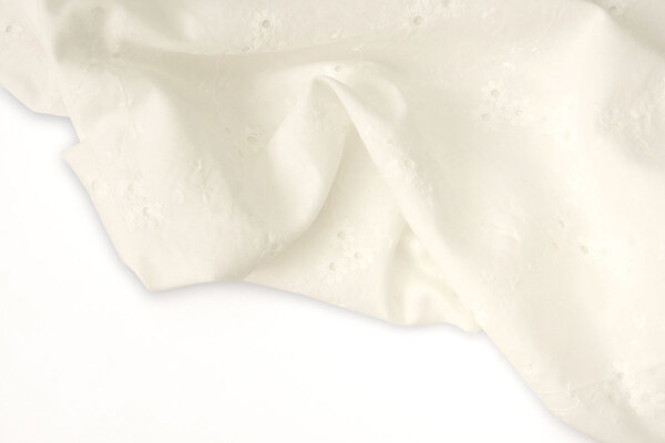 Stickerei Baumwolle Melanie Creme