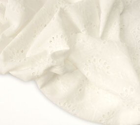 Broderie Katoen Melodie Creme