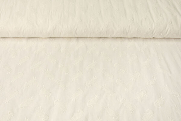 Embroidery Cotton Mandy Creme Embroidery Cotton Mandy Creme