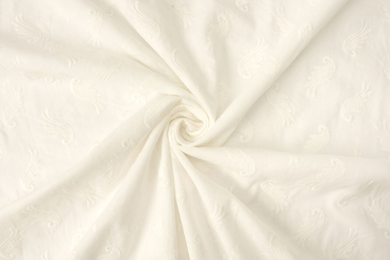 Broderie Katoen Mandy Creme Broderie Katoen Mandy Creme