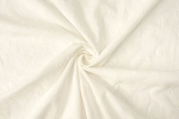 Stickerei Baumwolle Mandy Creme