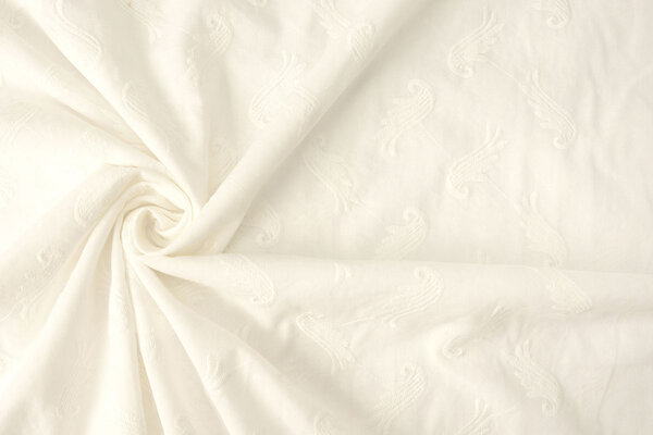 Stickerei Baumwolle Mandy Creme