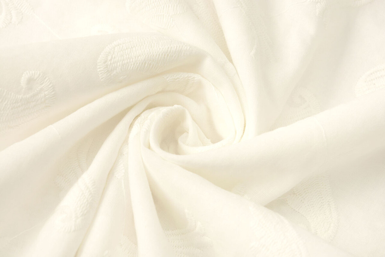Stickerei Baumwolle Mandy Creme