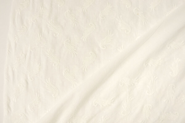 Stickerei Baumwolle Mandy Creme