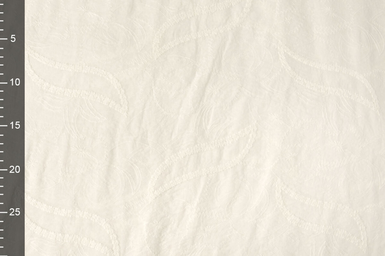 Stickerei Baumwolle Misty Creme