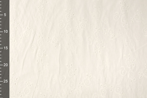 Stickerei Baumwolle Leila Creme Stickerei Baumwolle Leila Creme