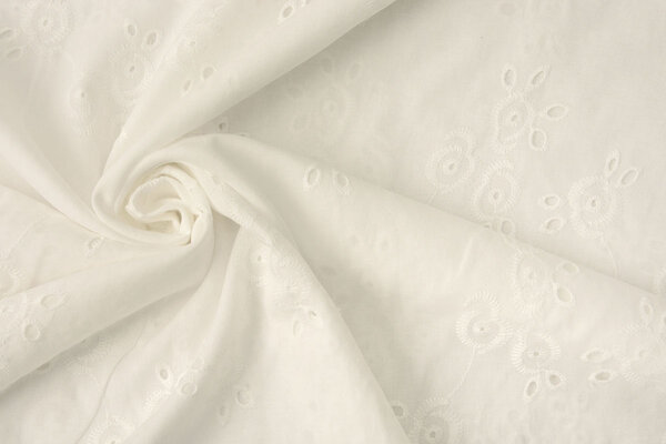 Broderie Katoen Leila Creme Broderie Katoen Leila Creme